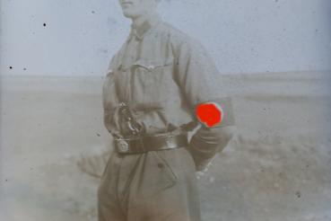 Preview: altes Glasnegativ - Portrait eines S.A. Mannes